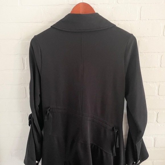 Vintage Y2K Military Jacket Y2K Goth Middle Age Asymmetric Cotton Dark fairy M - Picture 14 of 16